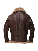 Men Brown Bomber Leather Jacket